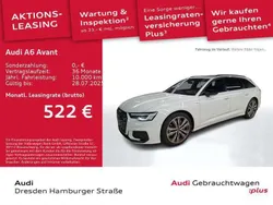Gletscherweiß metallic Gebraucht 2024 Audi A6 S-Line Kombi | 63.890 €