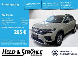 Ascotgrau Gebraucht 2025 VW T-Cross Goal SUV | 26.920 € (Superpreis)