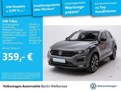 Indiumgrau metallic/schwarz Gebraucht 2022 VW T-Roc Sportline SUV | 29.489 € (Fairer Preis)