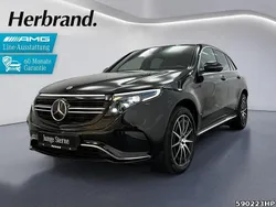 Metalliclack obsidianschwarz Gebraucht 2022 Mercedes EQC400 AMG line SUV | 35.980 € (Fairer Preis)