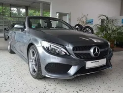Selenitgrau metallic Gebraucht 2017 Mercedes C200 AMG line Cabrio | 27.950 € (Fairer Preis)