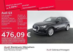 Mythosschwarz metallic Gebraucht 2022 Audi Q3 S-Line SUV | 29.443 € (Superpreis)