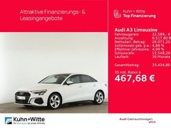 Weiß Gebraucht 2021 Audi A3 S-Line Limousine | 32.589 € (Teuer)