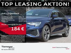Blau Gebraucht 2024 Audi A3 Sportback S-Line Limousine | 31.990 € (Guter Preis)