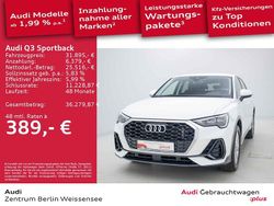 Weiss Gebraucht 2022 Audi Q3 Sportback Sport SUV | 31.895 € (Fairer Preis)