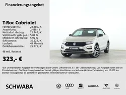 Ivory silver metallic/schwarz Gebraucht 2022 VW T-Roc R-line SUV | 23.710 € (Fairer Preis)