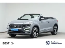 Mondsteingrau/schwarz Gebraucht 2021 VW T-Roc Cabriolet R-line Edition Cabrio | 27.999 € (Fairer Preis)