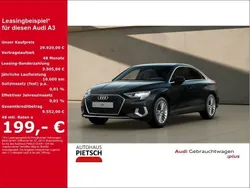 Schwarz Gebraucht 2024 Audi A3 Advanced Limousine | 29.920 € (Fairer Preis)