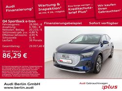 Navarrablau metallic Gebraucht 2022 Audi Q4 Sportback e-tron Advanced SUV | 26.990 € (Superpreis)