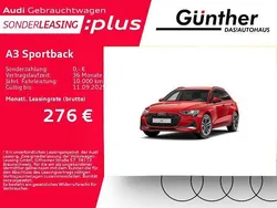 Rot Gebraucht 2024 Audi A3 Sportback Advanced Limousine | 35.023 € (Fairer Preis)