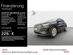 Mythosschwarz metallic Gebraucht 2022 Audi Q4 Sportback e-tron Basis SUV | 27.890 € (Superpreis)