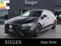 Schwarz Gebraucht 2024 Mercedes CLA45 AMG Shooting Brake AMG Kombi | 58.877 € (Etwas zu teuer)