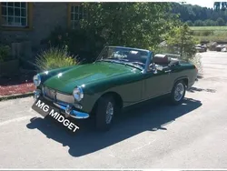 Grün Gebraucht 1976 MG Midget Cabrio | 17.500 €