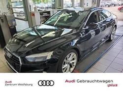 Mythosschwarz metallic (metallic) Gebraucht 2021 Audi A5 Sportback Advanced Limousine | 33.180 € (Etwas zu teuer)