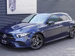 Denimblau metallic Gebraucht 2020 Mercedes A200 AMG line Limousine | 25.990 € (Fairer Preis)