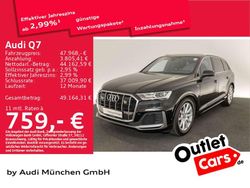 Orcaschwarz metallic Gebraucht 2021 Audi Q7 S-Line SUV | 47.968 € (Superpreis)