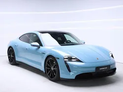 Blau Gebraucht 2021 Porsche Taycan Chrono Limousine | 62.900 € (Etwas zu teuer)