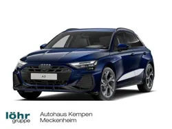 Blau Neu 2025 Audi A3 Sportback e-tron S-Line Limousine | 51.550 € (Teuer)