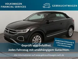 Schwarz Gebraucht 2023 VW T-Roc Cabriolet Style Cabrio | 28.449 € (Superpreis)