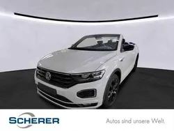Pure white / schwarz Gebraucht 2021 VW T-Roc R-line SUV | 28.430 € (Etwas zu teuer)