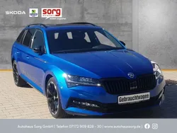Blau Gebraucht 2021 Skoda Superb SportLine Kombi | 23.950 € (Superpreis)
