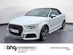 Gletscherweiß metallic/schwarz Gebraucht 2017 Audi A3 Cabriolet S-Line Cabrio | 22.930 € (Fairer Preis)