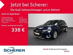 Blau Gebraucht 2023 Audi A3 Sportback Advanced Plus Limousine | 33.290 € (Etwas zu teuer)