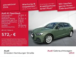 Distriktgrün metallic Gebraucht 2024 Audi A1 Sportback Advanced Plus Kleinwagen | 24.450 € (Guter Preis)