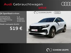 Gletscherweiß metallic Gebraucht 2024 Audi Q4 e-tron S-Line SUV | 52.880 € (Guter Preis)