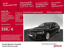 Mythosschwarz metallic Gebraucht 2024 Audi A8L Ambiente Limousine | 57.700 €