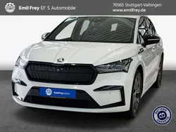 Moonweiss metallic Gebraucht 2021 Skoda Enyaq iV SportLine SUV | 24.890 € (Fairer Preis)
