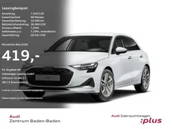 Gletscherweiss (weiss) Gebraucht 2024 Audi A3 Sportback Advanced Plus Limousine | 34.650 € (Teuer)