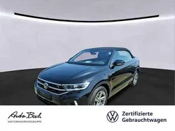 Schwarz (deep black perleffekt/schwarz) Gebraucht 2022 VW T-Roc Cabriolet R-line Cabrio | 27.980 € (Guter Preis)