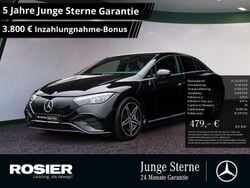 Schwarz / obsidianschwarz Gebraucht 2024 Mercedes EQE500 Advanced Plus Limousine | 55.312 € (Superpreis)