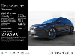 Mythosschwarz metallic Gebraucht 2021 Audi Q4 e-tron S-Line SUV | 28.980 € (Guter Preis)