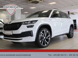 Weiß Gebraucht 2022 Skoda Kodiaq SportLine SUV | 32.450 € (Etwas zu teuer)