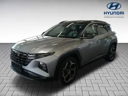 Shimmering silver / dark knigh / Gebraucht 2021 Hyundai Tucson Prime SUV | 27.990 € (Fairer Preis)