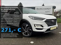 Polar white / sol (weiss) Gebraucht 2018 Hyundai Tucson Premium SUV | 18.780 € (Fairer Preis)