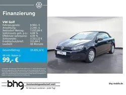 Schwarz Gebraucht 2013 VW Golf Cabriolet Cabrio | 8.960 € (Guter Preis)