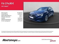 Blau Gebraucht 2024 Audi A3 Sportback S-Line Limousine | 37.459 € (Superpreis)