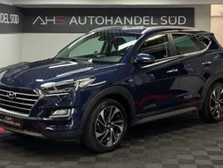Stellar blue / met Gebraucht 2019 Hyundai Tucson Premium SUV | 22.999 € (Fairer Preis)