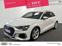 Weiß Gebraucht 2023 Audi A3 Sportback S-Line Limousine | 33.480 € (Fairer Preis)
