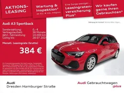 Rot Gebraucht 2024 Audi A3 Sportback S-Line Limousine | 42.890 € (Teuer)
