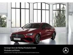 Patagonienrot bright Gebraucht 2024 Mercedes CLA200 AMG Line Premium Coupé | 37.690 € (Fairer Preis)