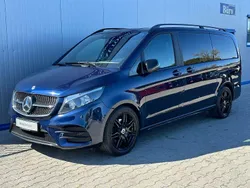 Cavansitblau metallic mb 5890 Gebraucht 2021 Mercedes V300 AMG line Van / Kleinbus | 41.999 € (Guter Preis)