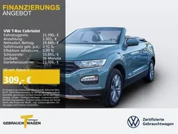 Grün Gebraucht 2021 VW T-Roc Cabriolet Style Cabrio | 21.390 €