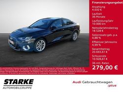 Brillantschwarz Gebraucht 2022 Audi A3 Ambiente Limousine | 21.970 € (Guter Preis)