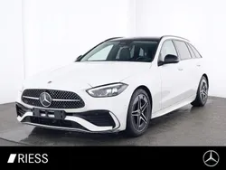 Weiss Gebraucht 2023 Mercedes C200 AMG Kombi | 36.940 € (Fairer Preis)