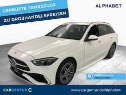 Polarweiß Gebraucht 2023 Mercedes C300e AMG line Kombi | 31.397 € (Superpreis)