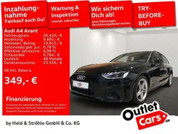 Mythosschwarz metallic Gebraucht 2022 Audi A4 S-Line Kombi | 26.420 € (Superpreis)